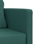 vidaXL Canapé-lit 2 en 1 vert foncé 112x174x55 cm tissu
