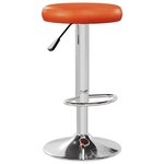 Vidaxl tabourets de bar 2 pcs orange similicuir