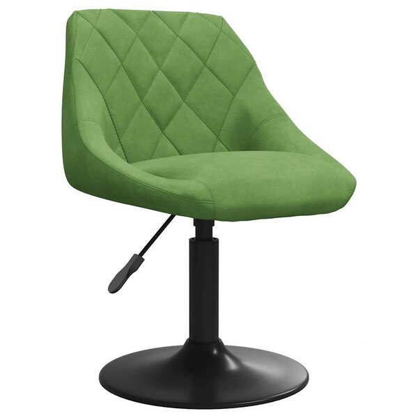vidaXL Tabouret de bar Vert clair Velours