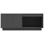 vidaXL Table basse Gris 100x101x40 5 cm Bois massif de pin