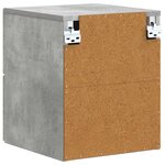 vidaXL Cabinet de chevet mural Gris béton 34 5 x 33 x 40 cm