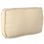 vidaXL Coussin pour dossier de palette Beige 70 x 40 x 12 cm