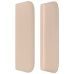 vidaXL Tête de lit avec oreilles Cappuccino 183x16x78/88 cm Similicuir