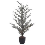 Ambiance arbre de noël artificiel en pot avec 136 led 125 cm