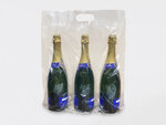 Lot de 200 sacs de transport en plastique pour 3 bouteilles