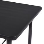 vidaXL Ensemble de bar 5 Pièces Tissu Gris foncé