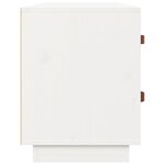 vidaXL Banc à chaussures Blanc 100x34x45 cm Bois de pin massif