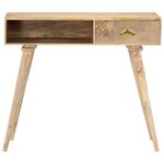 vidaXL Table console 90x45x75 cm bois de manguier massif