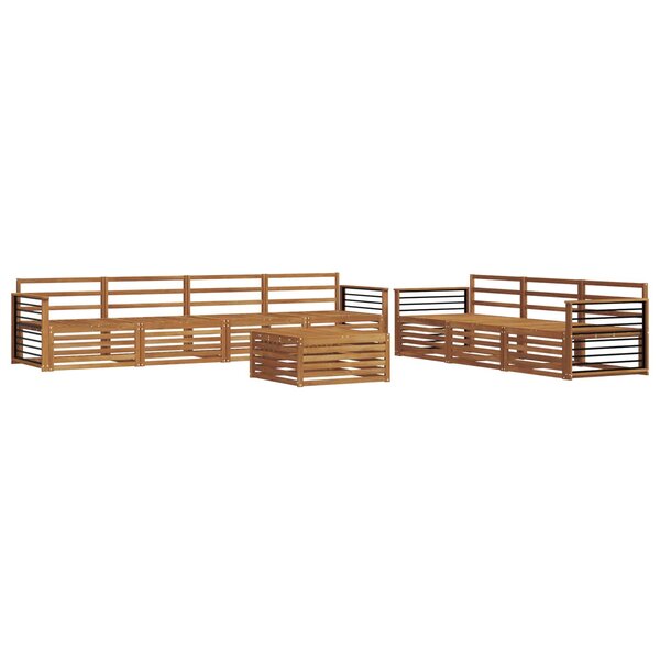 vidaXL Ensemble de canapés d'extérieur 8 pc Naturel