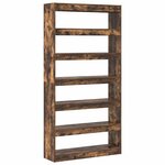 vidaXL Bibliothèque Marron Bois d'ingénierie
