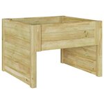 vidaXL Garage pour robot tondeuse Marron 73 x 67 x 56 cm Pin imprégné