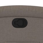 vidaXL Fauteuil inclinable Taupe Tissu