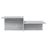 Vidaxl table basse sonoma gris 111 5x50x33 cm bois d'ingénierie