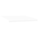 vidaXL Auvent rétractable blanc Blanc 450 × 350 cm tissu