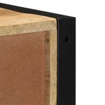 vidaXL Table de chevet 40x35x40 cm bois massif de manguier brut