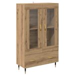 vidaXL Haut Armoire avec tiroir Chêne artisanal 69 5 x 31 x 115 cm