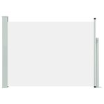vidaXL Auvent latéral rétractable de patio 117x500 cm Crème