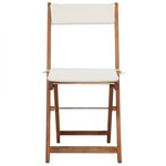vidaXL Ensemble de bistro pliable 3 Pièces avec coussins Acacia solide