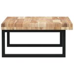 vidaXL Étagère de vasque murale acier et bois massif d'acacia