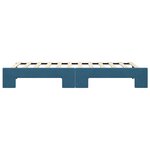 vidaXL Lit de jour avec gigogne sans matelas bleu 90x200 cm