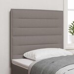 vidaXL Tête de lit Taupe 90 cm tissu