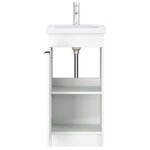 vidaXL Meuble de salle de bain avec évier Blanc 42 x 40 x 84 5 cm