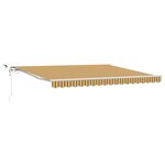 vidaXL Auvent Rétractable Automatique avec Bande LED Multicolore 400x350 cm