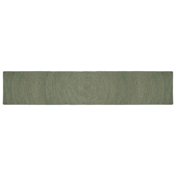 vidaXL Tapis de surface Vert olive 80 x 400 cm Jute