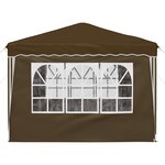 vidaXL Tente de fête pop-up 288 x 288 x 245 cm Taupe Tissu Oxford