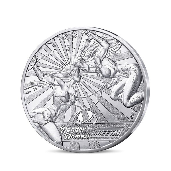 DC COMICS Monnaie de 10€ Argent WONDER WOMAN ET CHEETAH