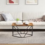 vidaXL Table basse en vieux bois 80x80x45 cm en bois composite