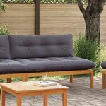 vidaXL Unité de canapé du milieu Gris Naturel et Foncé Bois d'acacia