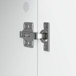 vidaXL Meuble TV Blanc 102 x 34 5 x 52 cm Bois d'ingénierie