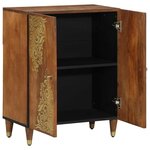 vidaXL Buffet Marron 60 x 33.5 x 75 cm Bois de manguier massif