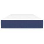 vidaXL Matelas de lit à ressorts ensachés fermeté moyenne Bleu 80x200x20 cm Tissu