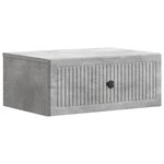 vidaXL Cabinet de chevet 2 Pièces Gris béton 49 x 34 5 x 20 cm