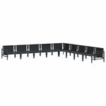 vidaXL Ensemble de canapé de jardin Anthracite Acier