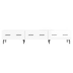 vidaXL Meuble TV blanc brillant 150x36x30 cm bois d'ingénierie