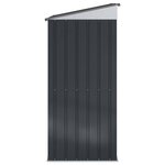 vidaXL Cabanons de jardin Anthracite 137 x 81 x 180 cm Métал