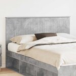 vidaXL Tête de lit Gris béton 150 cm Bois d'ingénierie