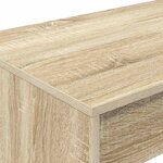 vidaXL Bureau de lit Chêne Sonoma Bois d'ingénierie 100 x 45 x 75 cm