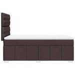 vidaXL Sommier à lattes de lit avec matelas Marron foncé 90x200 cm