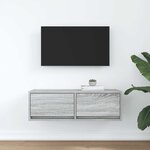 vidaXL Meuble TV sonoma gris 80x31x25 5 cm bois d'ingénierie