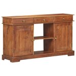 vidaXL Buffet 135x35x75 cm Bois d'acacia solide