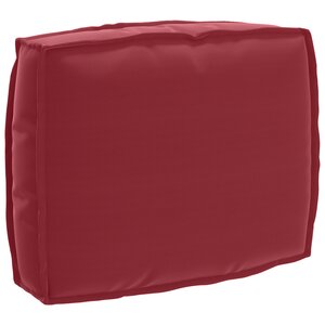 vidaXL Coussin de Palette pour Dossier Rouge Vin 50x40x12 cm Tissu Oxford