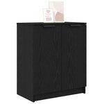 vidaXL Cabinet à chaussures avec étagère Chêne noir 59 x 35 x 70 cm