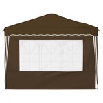 vidaXL Tente de fête pop-up 288 x 288 x 245 cm Taupe Tissu Oxford