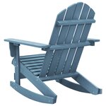 vidaXL Chaise à bascule de jardin Adirondack Bois de sapin massif Bleu