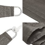 vidaXL Voile d'ombrage 160 g/m² Anthracite 4x5x6 8 m PEHD