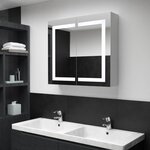 vidaXL Armoire de salle de bain à miroir LED 80x12 2x68 cm